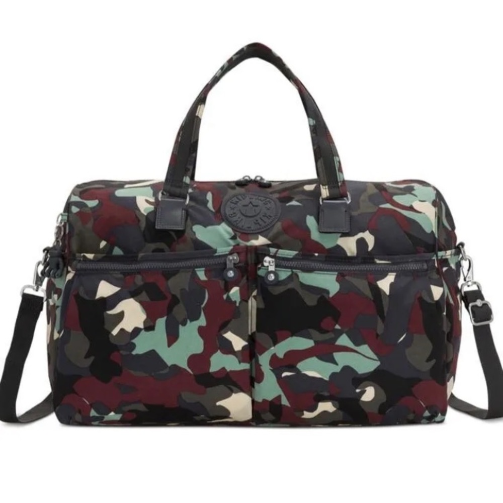 Kipling Itska Camo Weekender Duffel Bag